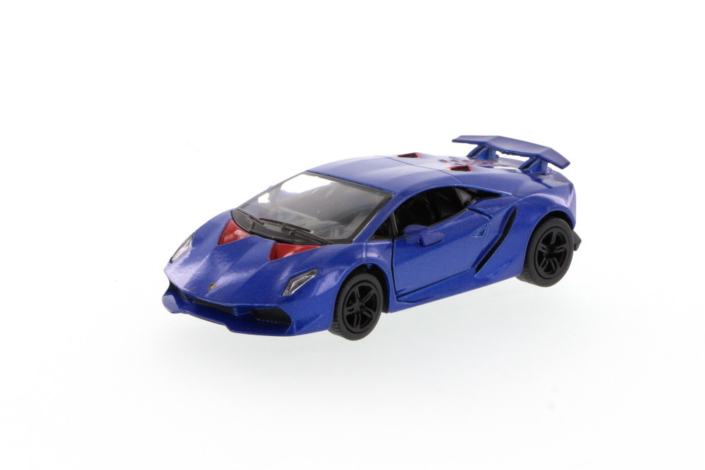 Lamborghini Sesto Elemento Hard Top, Blue - Kinsmart 5359D - 1/38 Scale Diecast Model Replica (Brand New, but NOT IN BOX)