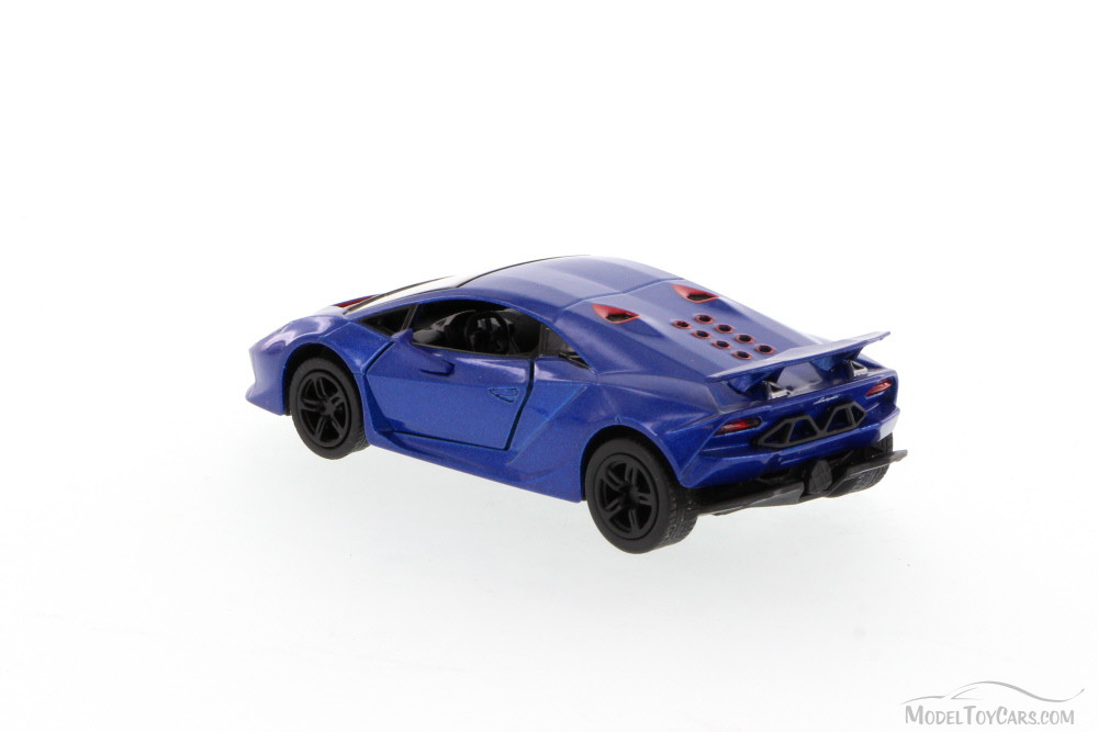 Lamborghini Sesto Elemento Hard Top, Blue - Kinsmart 5359D - 1/38 Scale Diecast Model Replica (Brand New, but NOT IN BOX)