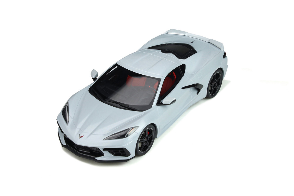 2020 Chevy Corvette C8, Ceramic Gray Metallic - GT Spirit GT835
