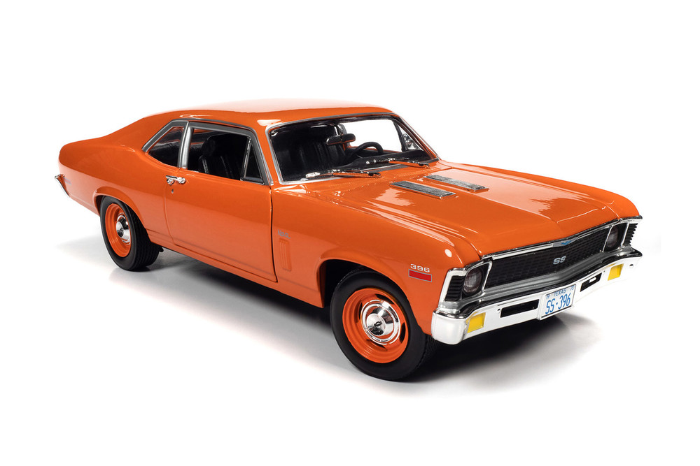 ミニカー k.a1974 Chevrolet C10 Nova SS 1970 Chevy Nova SS 396, Hugger Orange - Auto World AMM1226 - 1/18