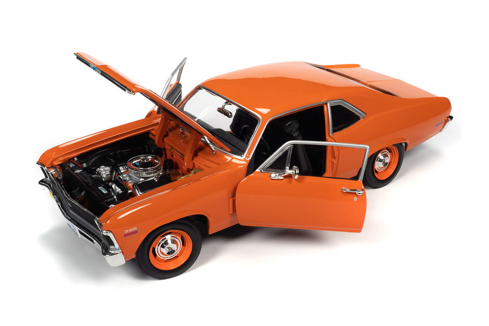 1970 Chevy Nova SS 396, Hugger Orange - Auto World AMM1226 - 1/18