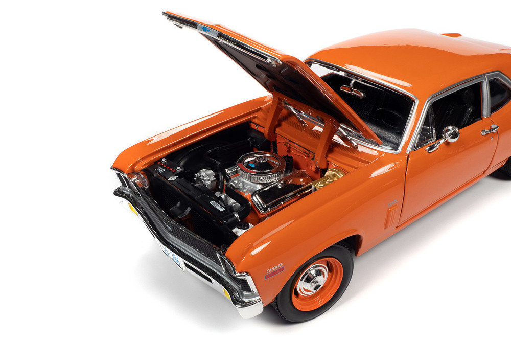 1970 Chevy Nova SS 396, Hugger Orange - Auto World AMM1226 - 1/18