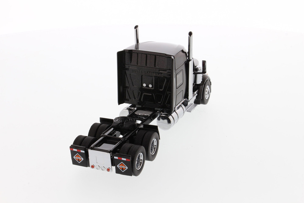International LoneStar Sleeper SFFA Tandem Cab Truck Tractor, Black - Diecast Masters 71023 - 1/50 scale Diecast Model Toy Car
