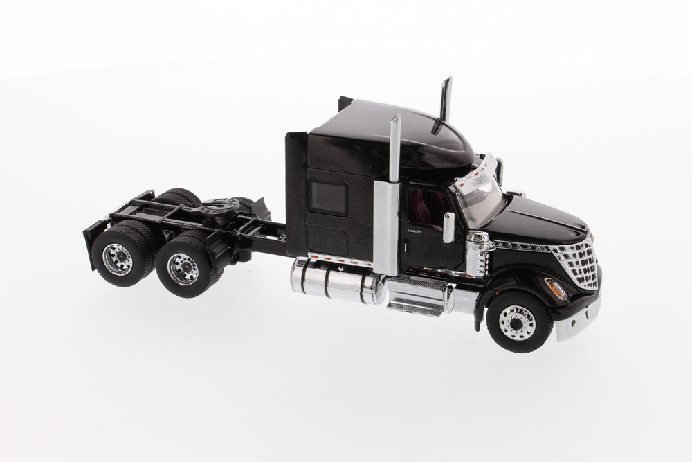 International LoneStar Sleeper SFFA Tandem Cab Truck Tractor, Black - Diecast Masters 71023 - 1/50 scale Diecast Model Toy Car