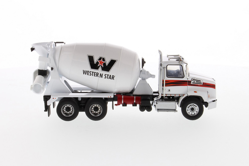 Western Star 4700 SFFA Concrete Mixer, White - Diecast Masters 71035 - 1/50  scale Diecast Car