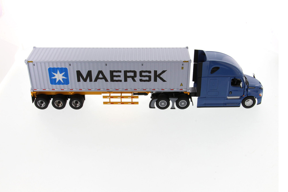 No272ミニカー1/50箱ありMAERSK LIEN track Freightliner New Cascadia SBFA Sleeper Cab Truck Tractor with