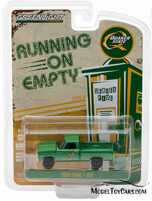 1969 Ford F-100 Pickup Truck, Quaker State - Quaker Statelight 41050D/48 - 1/64 Scale Diecast Car