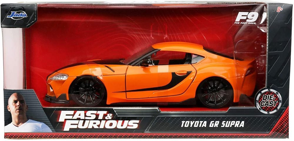 Han's 2020 Toyota Supra, Orange - Jada Toys 32016 - 1/32 scale