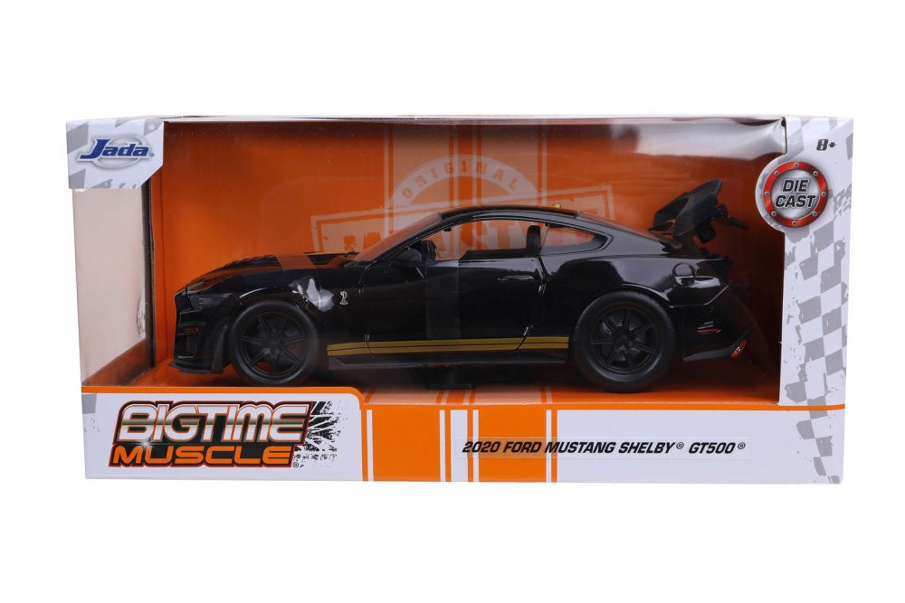 2020 Ford Mustang Shelby GT500, Black - Jada Toys 53003-W162GT - 1/24 ...
