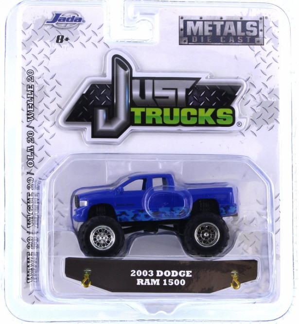 2003 Dodge Ram 1500, Blue - Jada 14020-W20 - 1/64 scale Diecast