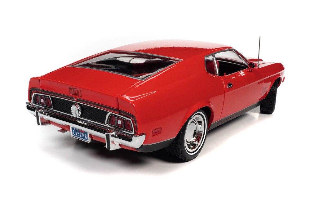 1971 Ford Mustang Mach 1 Hardtop, Bright Red - Auto World AWSS126