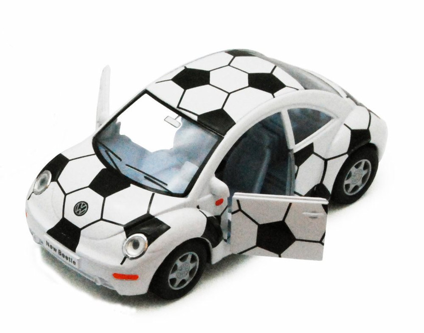 Volkswagen New Beetle, Black - Kinsmart 5028DR - 1/32 Scale Diecast Model Replica (Brand New, but NOT IN BOX)