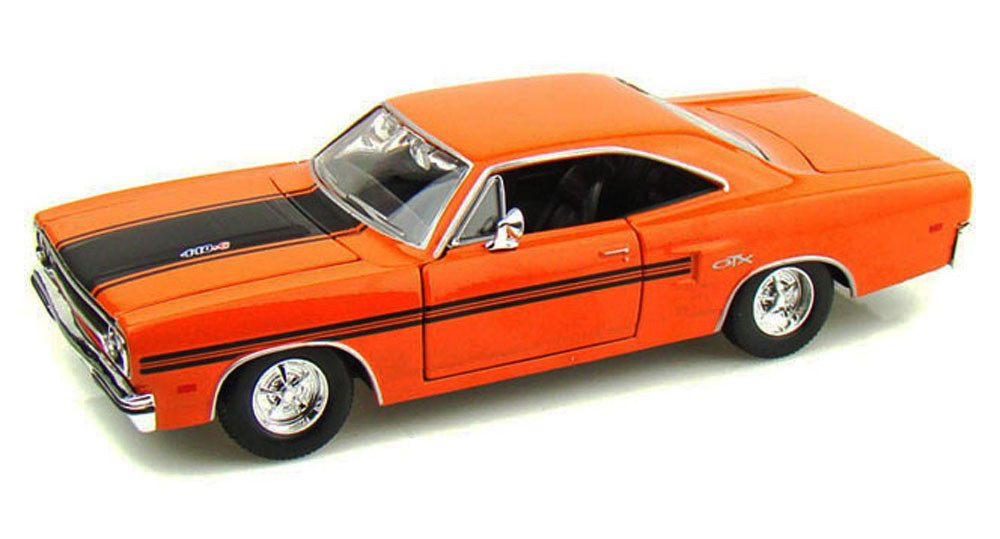 1970 Plymouth GTX, Orange - Maisto 31220 - 1/25 Scale Diecast