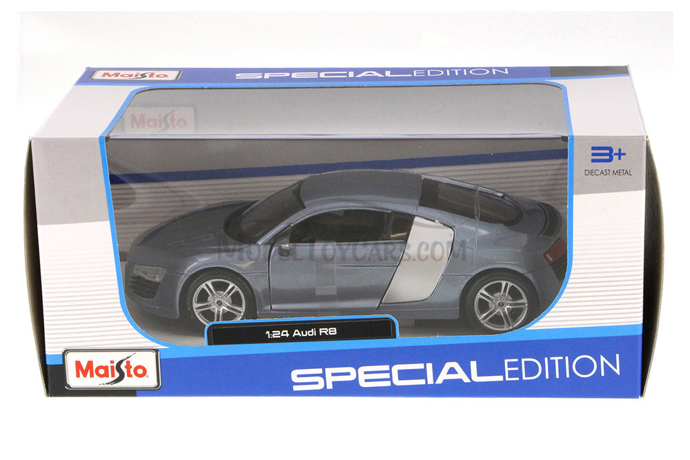Audi R8 Hard Top, Metallic Blue - Maisto 31281BU - 1/24 Scale