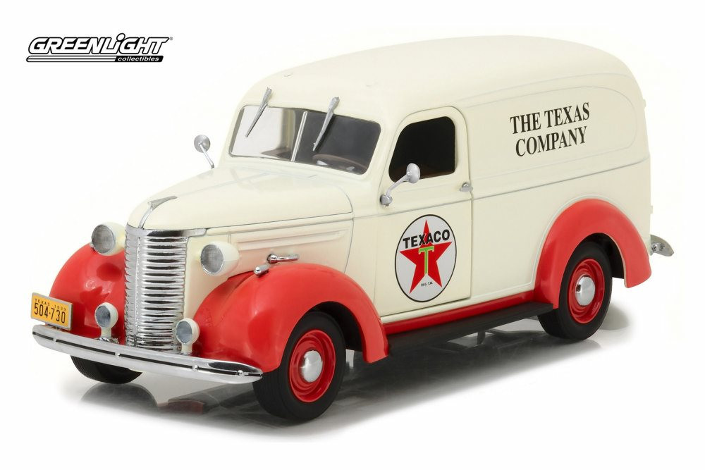 1939 Chevy Panel Truck, White - Greenlight 18238 - 1/24 Scale