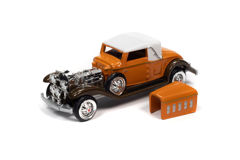 1931 Cadillac V16 Cabriolet, Burnt Orange and Brown - RC2 RCSP015/24 - 1/64 scale Diecast Car
