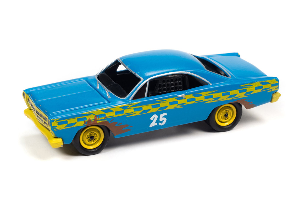 1967 Ford Fairlane, Flat Medium Blue - Johnny Lightning JLSF018/48B - 1/64 scale Diecast Car