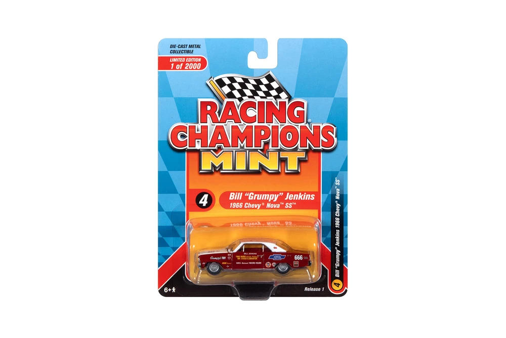 1966 Chevy Nova SS, Red and White - RC2 RC012/48 - 1/64 scale