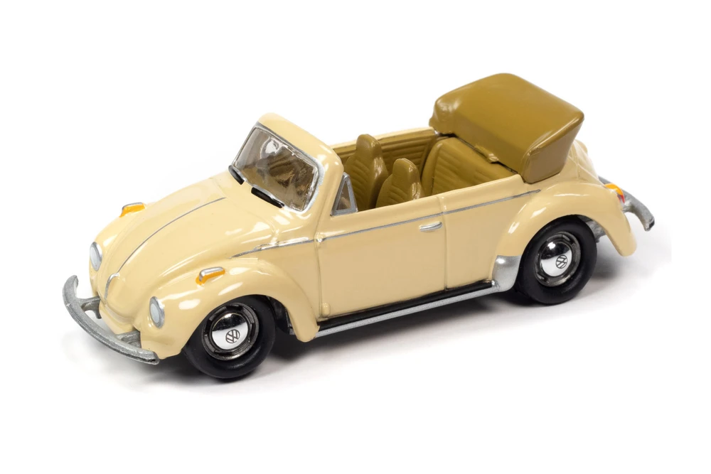 1975 Volkswagen Super Beetle Cnvrtbl Top Down, Ivory JLSP107/24B - 1/64 scale Diecast Model Toy Car