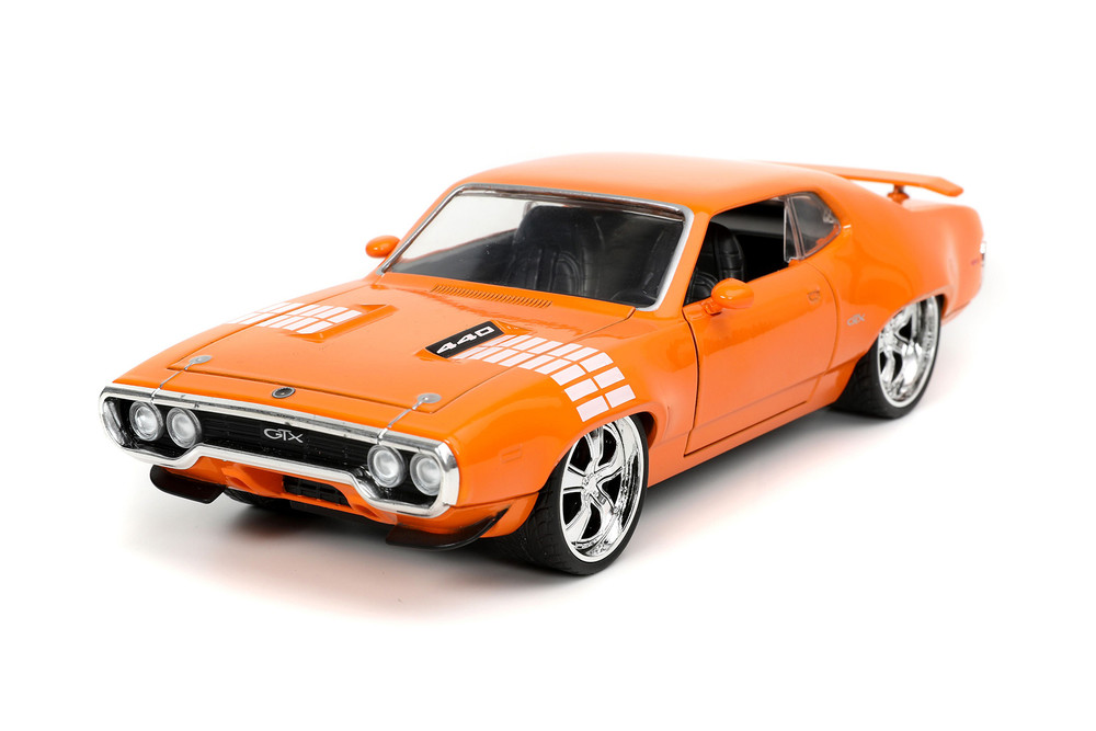 1972 Plymouth GTX, Orange - Jada Toys 32697/4 - 1/24 scale Diecast Model Toy Car