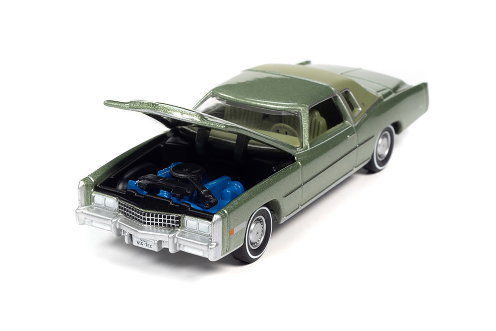 1975 Cadillac Eldorado Hardtop, Lido Green - Auto World AWSP058/24A - 1/64 scale Diecast Car