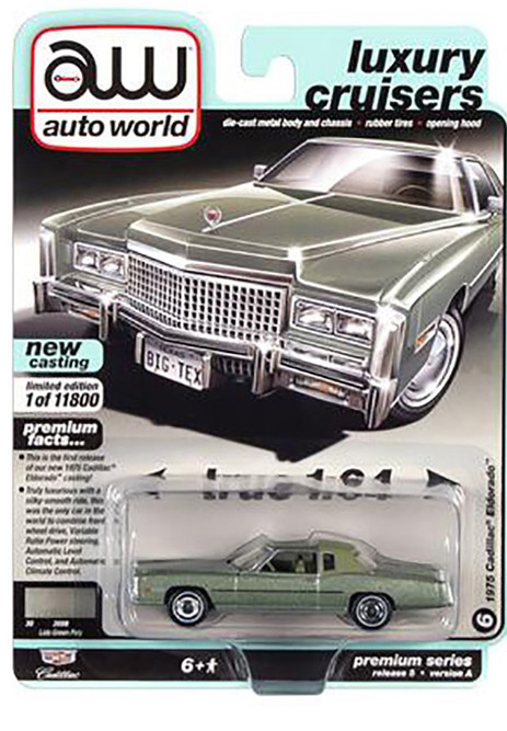 1975 Cadillac Eldorado Hardtop, Lido Green - Auto World AWSP058 1975 Cadillac Eldorado Hardtop, Lido Green - Auto World AWSP058