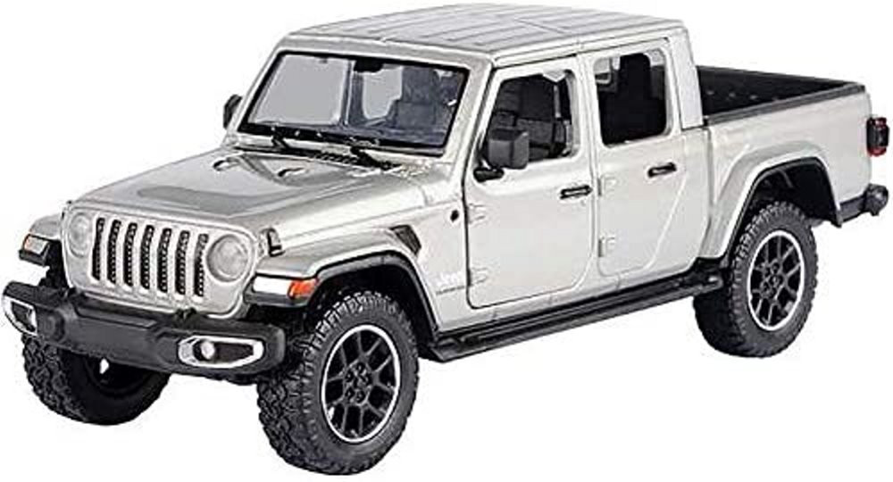 2021 Jeep Gladiator Overland (Hard Top), Silver - Motor Max 79365/2D - 1/27 scale Diecast Car