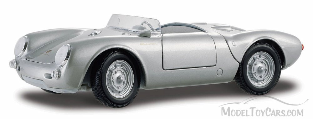 Porsche 550 A Spyder Convertible, Silver - Maisto 31843 - 1