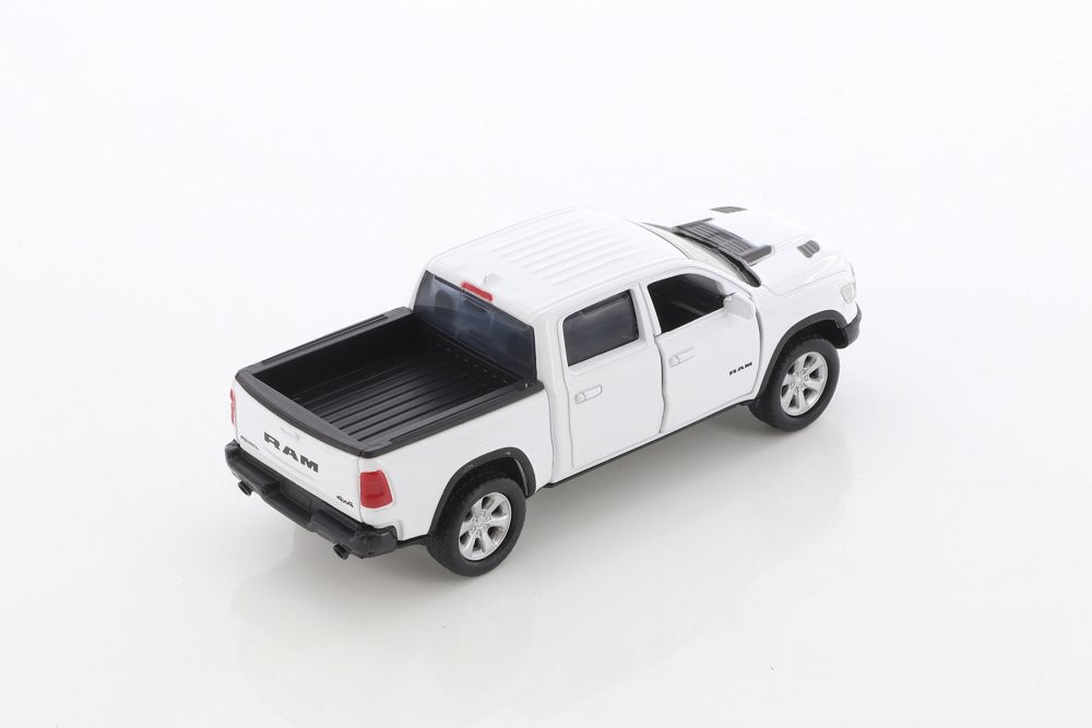 2019 Dodge Ram 1500 Crew Cab Rebel, White - Motor Max 73679/2D - Diecast Model Toy Car