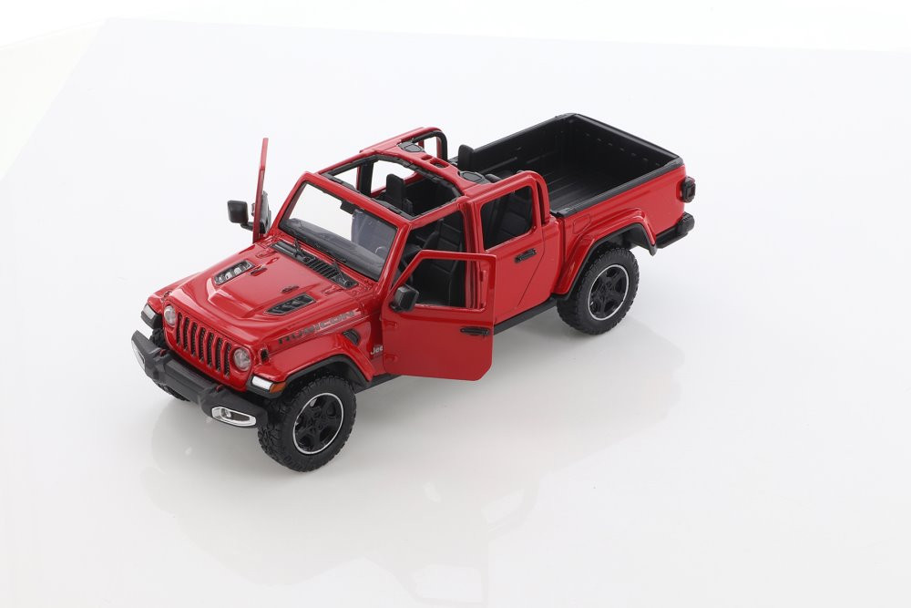 2021 Jeep Gladiator Rubicon (Open Top), Red - Motor Max 79368/2D - 1/27 scale Diecast Model Toy Car