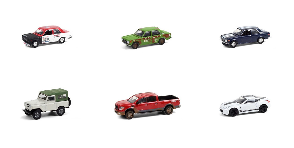 Greenlight Tokyo Torque Series 9 Diecast Car Set - Box of 6 assorted 1/64 Scale Diecast Model Cars