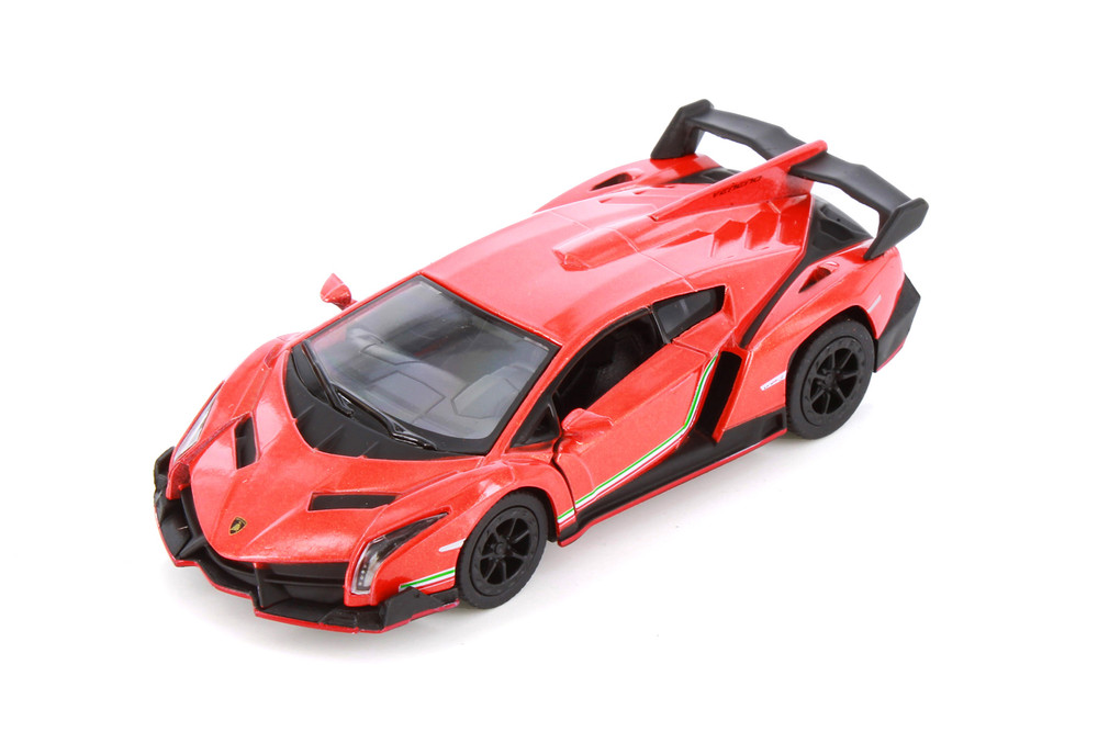 Lamborghini Veneno, Orange - Kinsmart 5367D - 1/36 scale Diecast Car (Brand New, but NOT IN BOX)