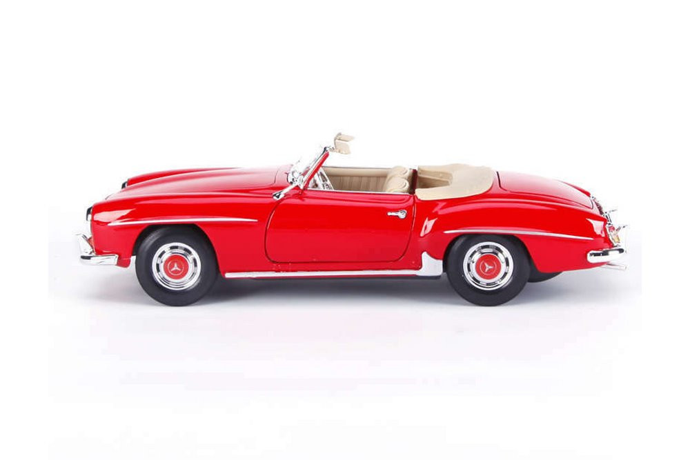 1955 Mercedes-Benz 190SL Convertible, Red - Maisto 31824R - 1/18