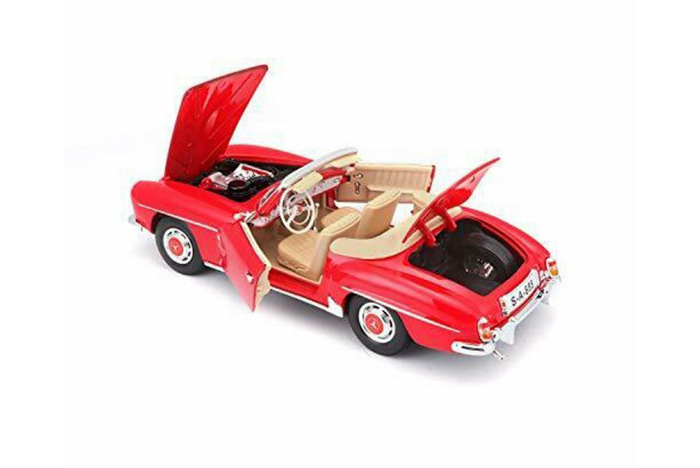1955 Mercedes-Benz 190SL Convertible, Red - Maisto 31824R - 1/18