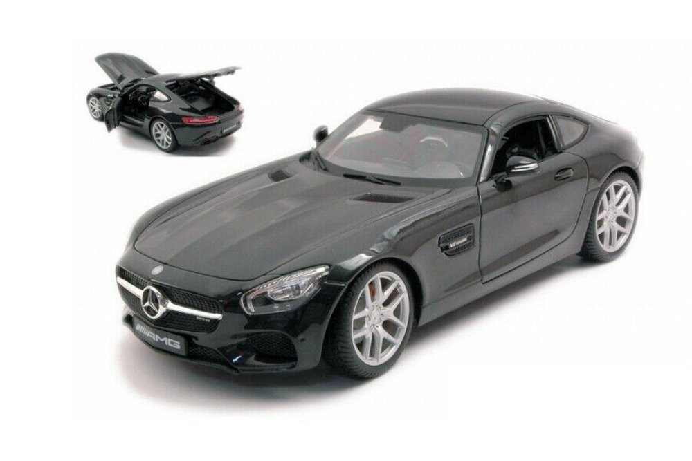Mercedes-Benz AMG GT, Matte Black - Maisto 31398BK - 1/18 scale