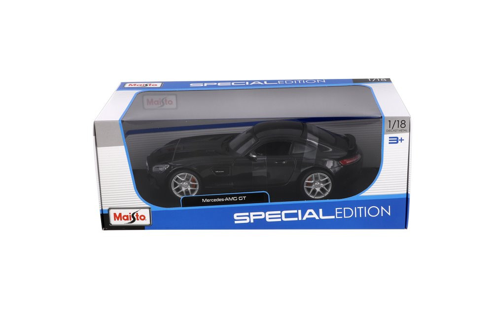 Mercedes-Benz AMG GT, Matte Black - Maisto 31398BK - 1/18 scale