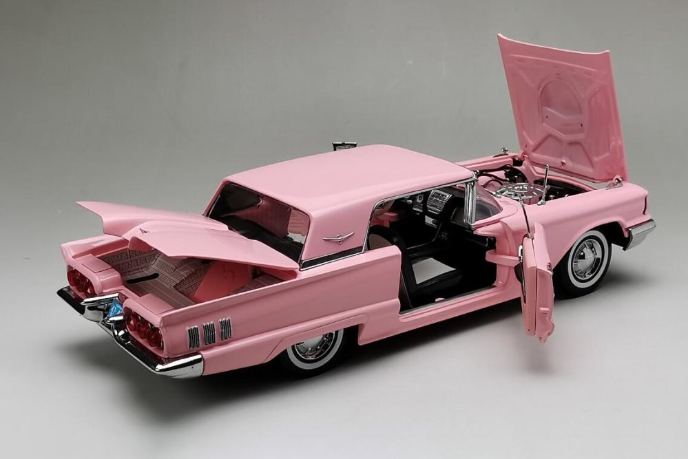 1960 Ford  Thunderbird, Pink - Sun Star 4308 - 1/18 scale Diecast Model Toy Car