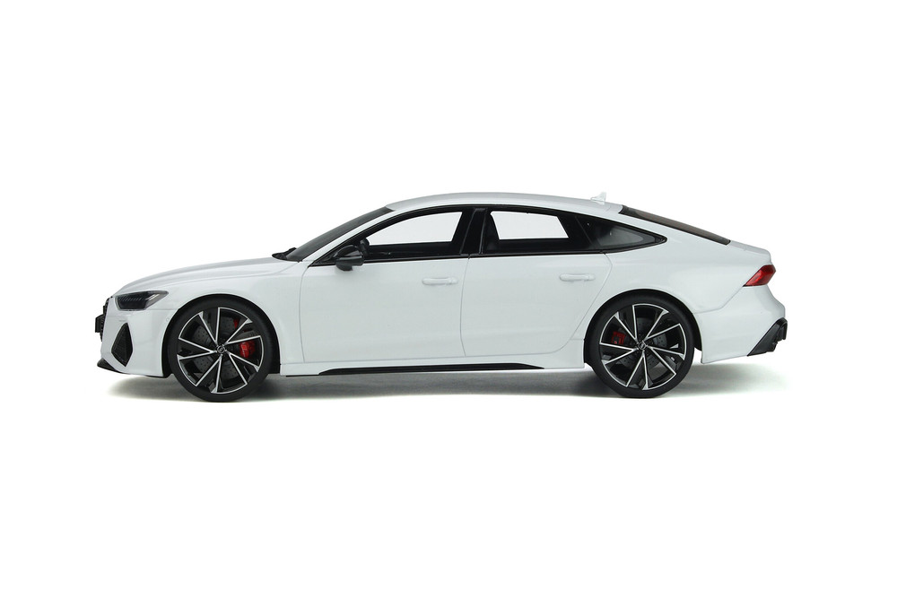 2020 Audi RS 7 Sportback, Glacier White Metallic - GT Spirit GT302 - 1/18 scale Resin Model Toy Car