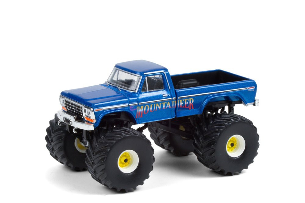 1979 Ford F-250 Monster Truck - West Virginia Mountaineer, Blue