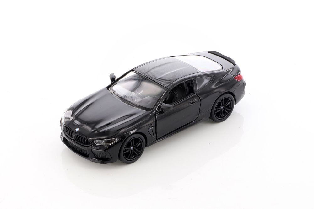 BMW M8 Competition Coupe, Black - Kinsmart 5425D - 1/38 scale Diecast Model Toy Car