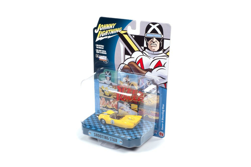 Racer X Shooting Star #9 with Collectible Tin Display, JLSP121/24  1/64 scale Diecast Model Toy Car