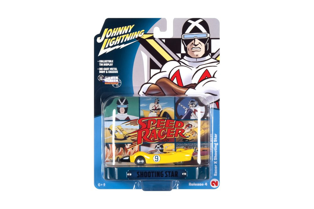 Racer X Shooting Star #9 with Collectible Tin Display, JLSP121/24  1/64 scale Diecast Model Toy Car