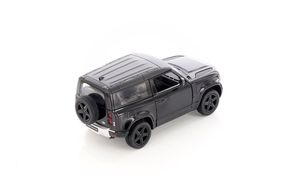 Land Rover Defender 90, Black - Kinsmart 5428D - 1/36 scale Diecast Model Toy Car