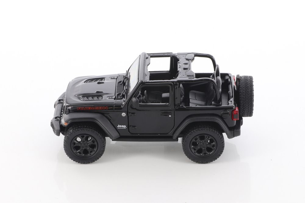 2018 Jeep Wrangler Rubicon Open Top, Black - Kinsmart 5412DA/BK