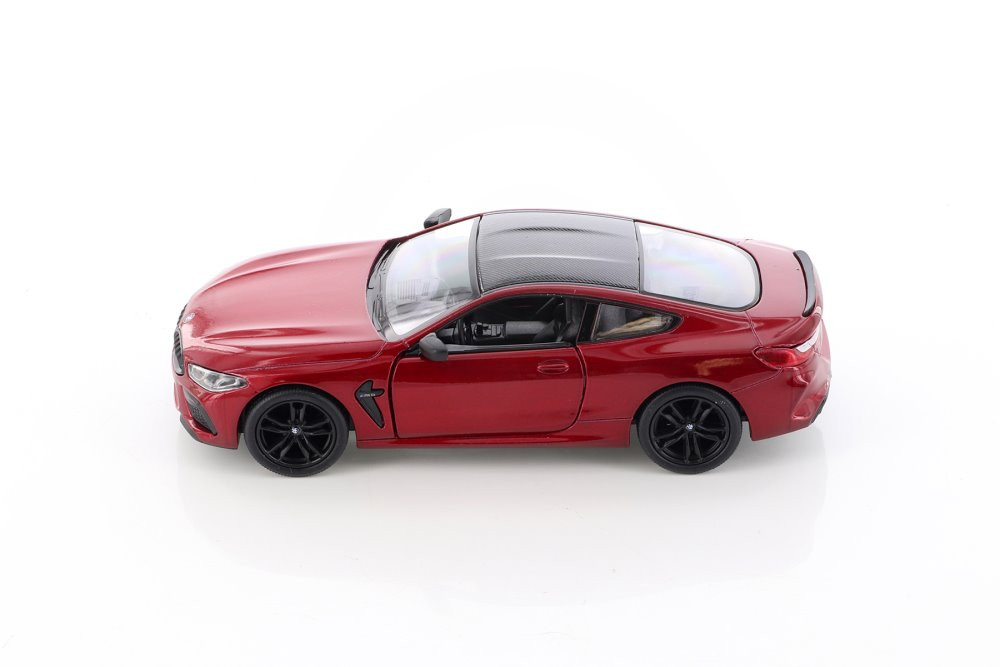 BMW M8 Competition Coupe, Red - Kinsmart 5425D - 1/38 scale Diecast Model Toy Car