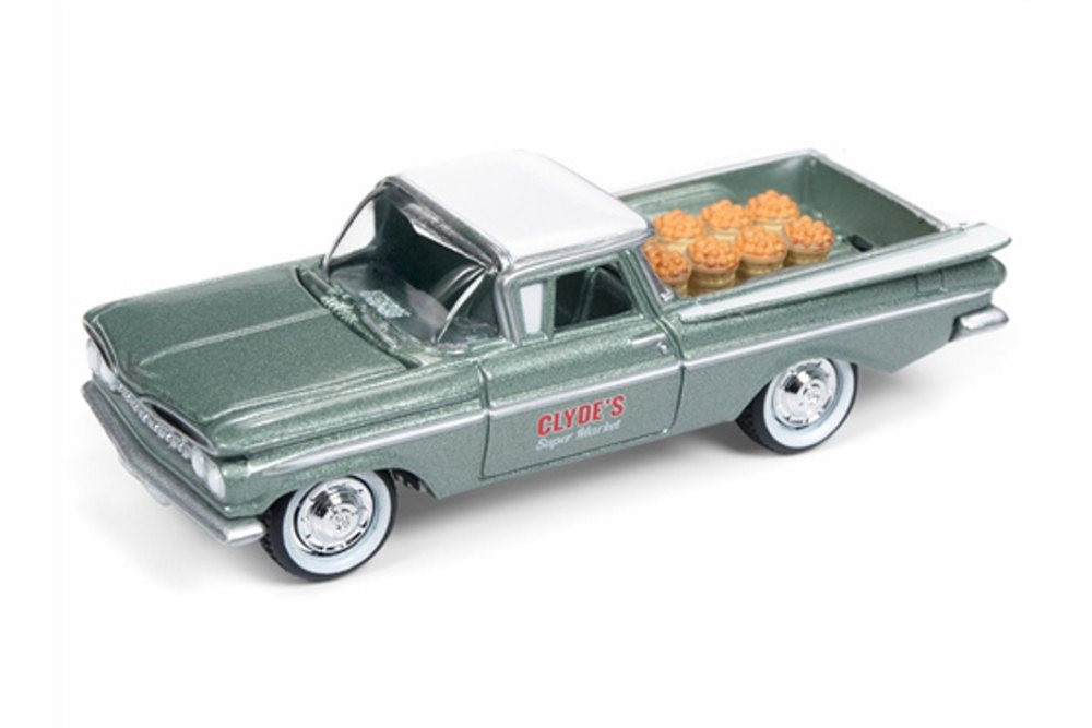 1959 Chevy El Camino, Green - Johnny Lightning JLDR003/24 - 1/64