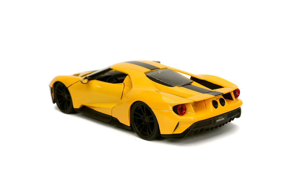 2017 Ford GT, Yellow - Jada Toys 32257 - 1/24 scale Diecast Model Toy Car