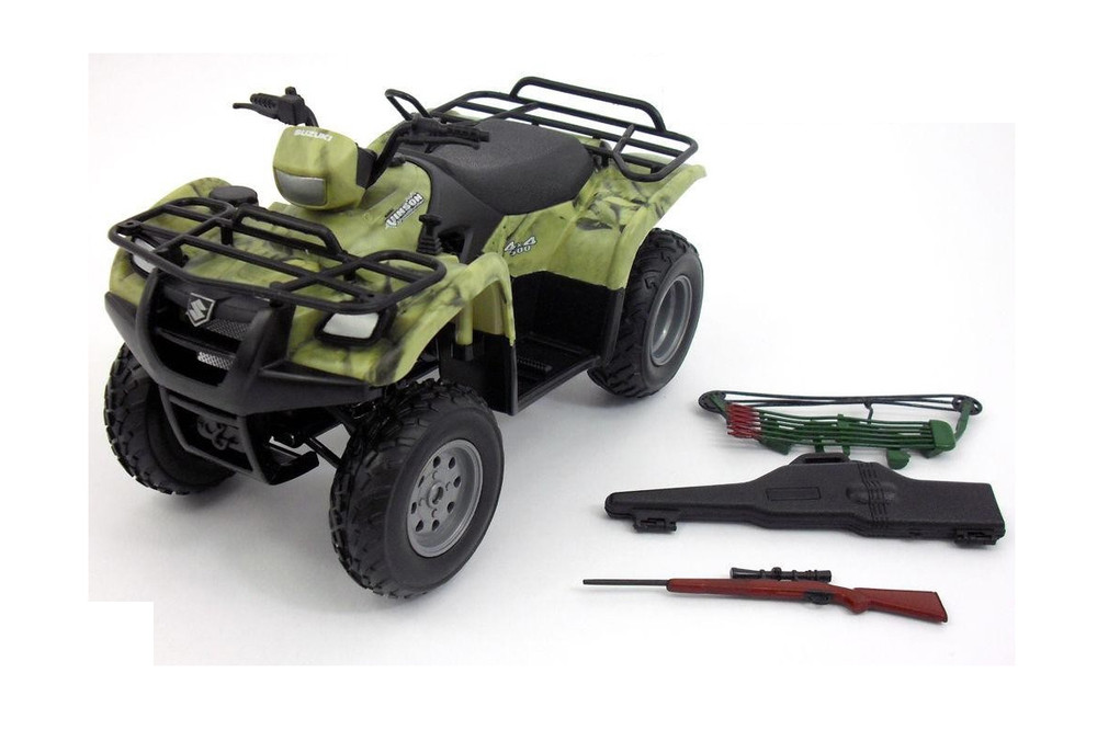 Suzuki Vinson 500 4X4 Quad Runner ATV, Green - New Ray 42903A - 1/12 scale Model Toy Vehicle