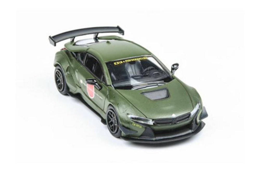 BMW i8 Zero Liberty Walk Hardtop, Green - Paragon PA55145GN - 1/64 scale Diecast Model Toy Car