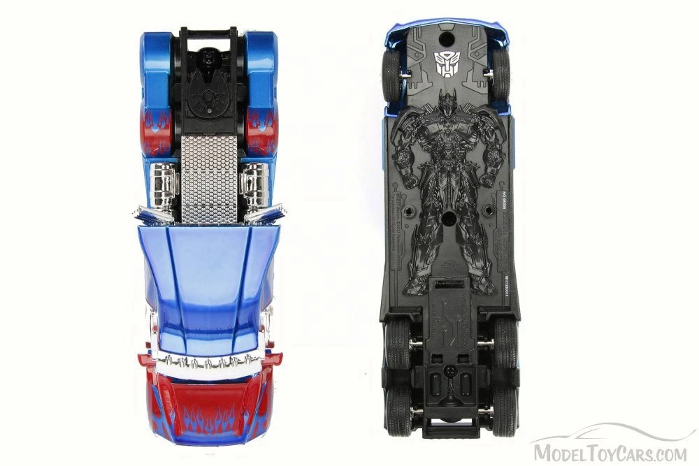 TRANSFORMERS 5 Optimus Prime, Blue w/Red - Jada 98398 - 1/32 Scale Diecast Model Toy Car